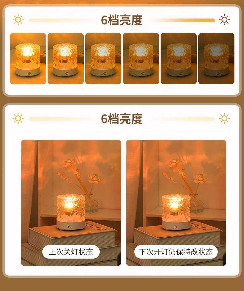 水波纹氛围灯卧室情调气氛灯睡眠床头灯房间浪漫星空灯充电小夜灯详情13