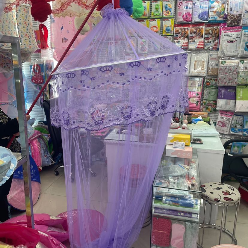 Encrypted steel wire dome ceiling mosquito net Princess mosquito net suitable for children, infants and students pic 4