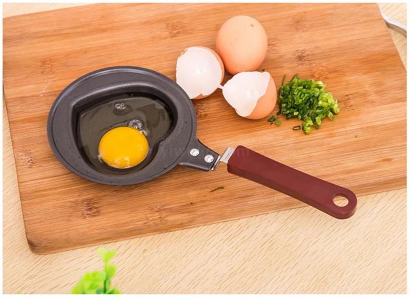 早餐爱心煎蛋锅 厨房迷你家用心形不粘锅儿童创意模具12cm平底锅详情8