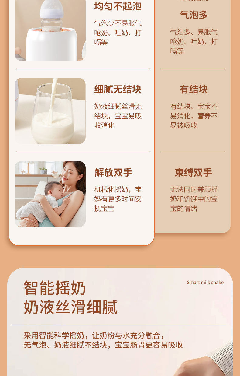 Electric milk shaker, intelligent milk maker, portable baby milk maker, milk mixer, milk dispenser, milk shaker, Star Discovery pic 4