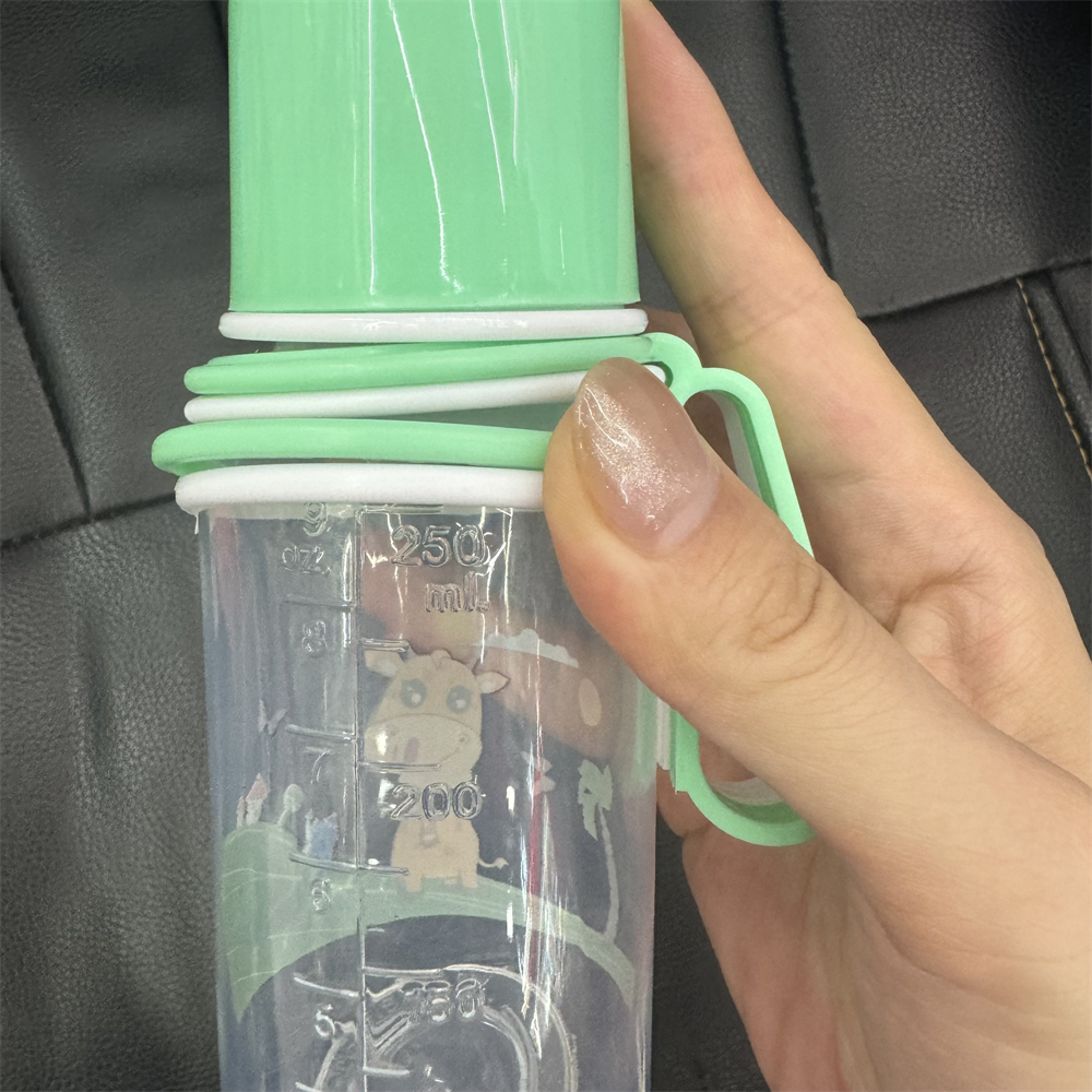 150/250ml straight pp baby bottle, food-grade plastic with handle for drinking and feeding, anti-drop baby bottle pic 7