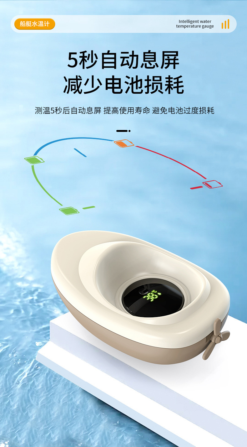 宝宝水温计婴儿泡澡专用测水温小孩幼儿电子温度计儿童沐浴水温器详情7