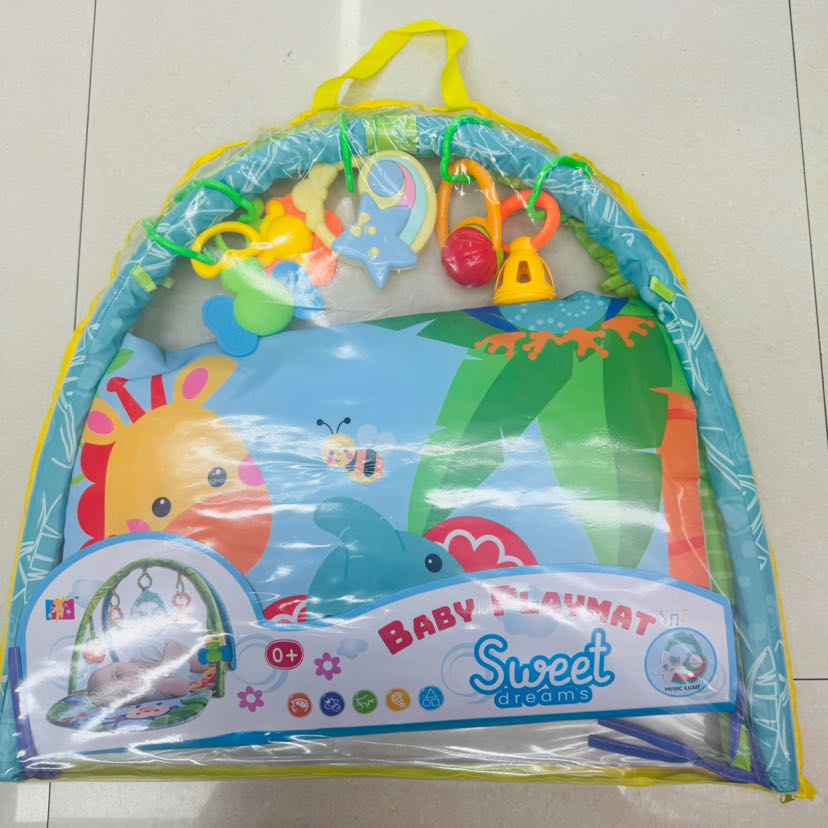 跨境热销婴儿围栏健身架玩具0-1岁宝宝爬爬垫地垫详情1