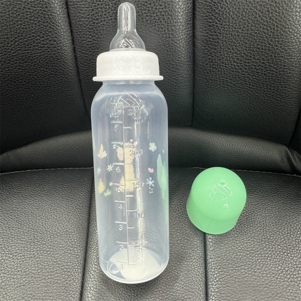 250ml baby bottle nipple, PP baby bottle without handle, standard mouth baby bottle, silicone nipple pic 6