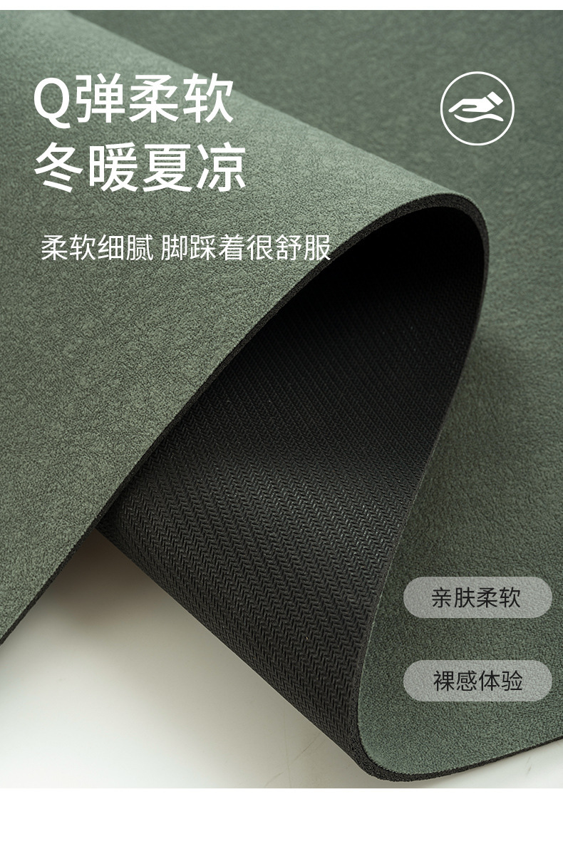 Simple and solid-color diatom mud floor mat for home bathroom door, anti-slip, water-absorbing, quick-drying, dirt-resistant and wear-resistant floor mat pic 5