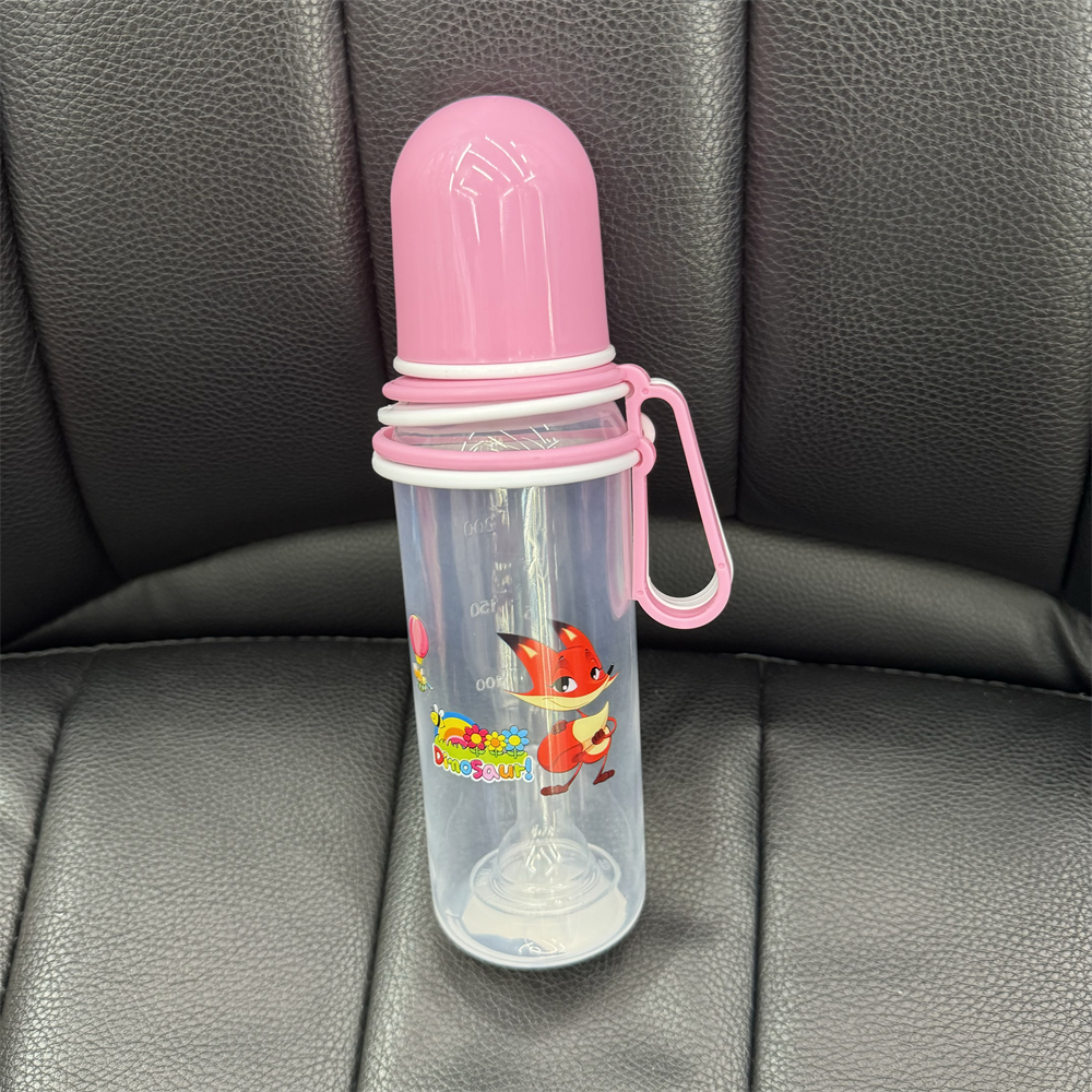 150/250ml straight pp baby bottle, food-grade plastic with handle for drinking and feeding, anti-drop baby bottle pic 4