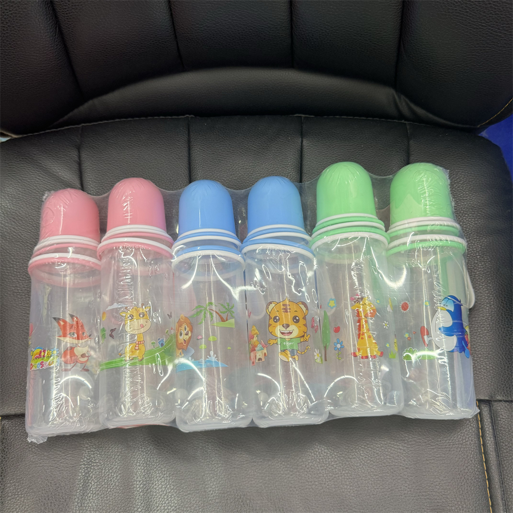 150/250ml straight pp baby bottle, food-grade plastic with handle for drinking and feeding, anti-drop baby bottle pic 10