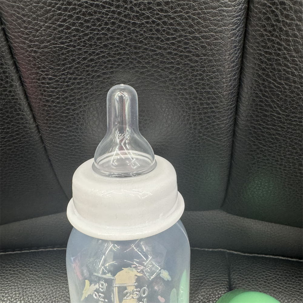 250ml baby bottle nipple, PP baby bottle without handle, standard mouth baby bottle, silicone nipple pic 7