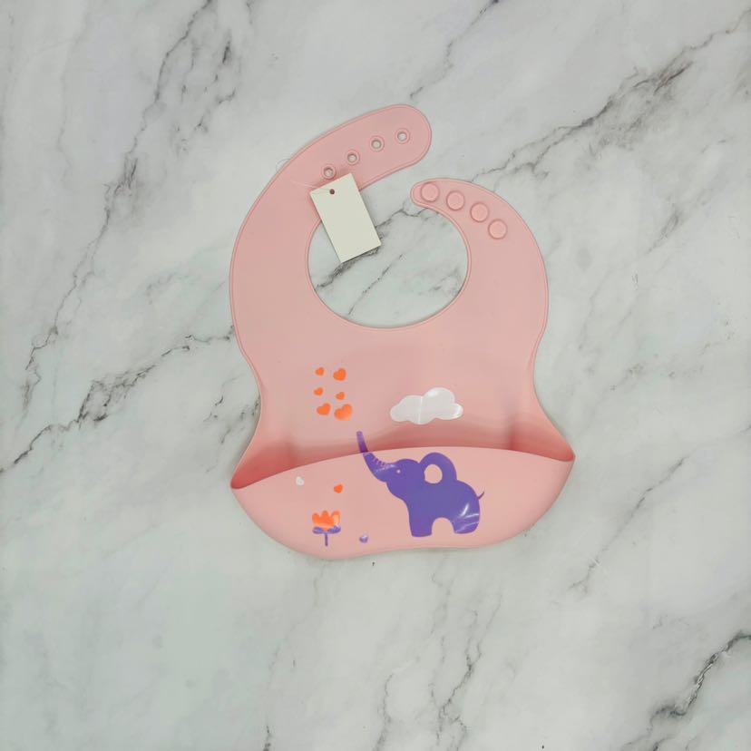 宝宝围兜防水硅胶儿童吃饭口水袋婴儿饭兜详情1
