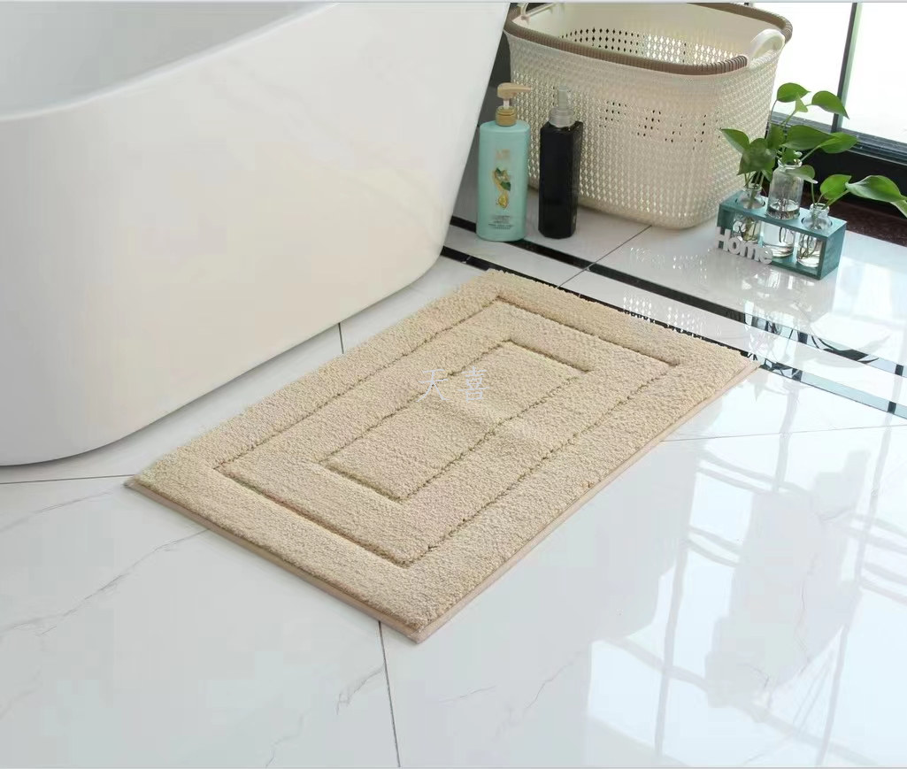 Super soft bathroom anti-slip absorbent door mat, bedroom foyer entrance mat pic 7