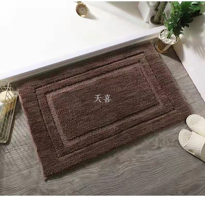 Super soft bathroom anti-slip absorbent door mat, bedroom foyer entrance mat pic 4