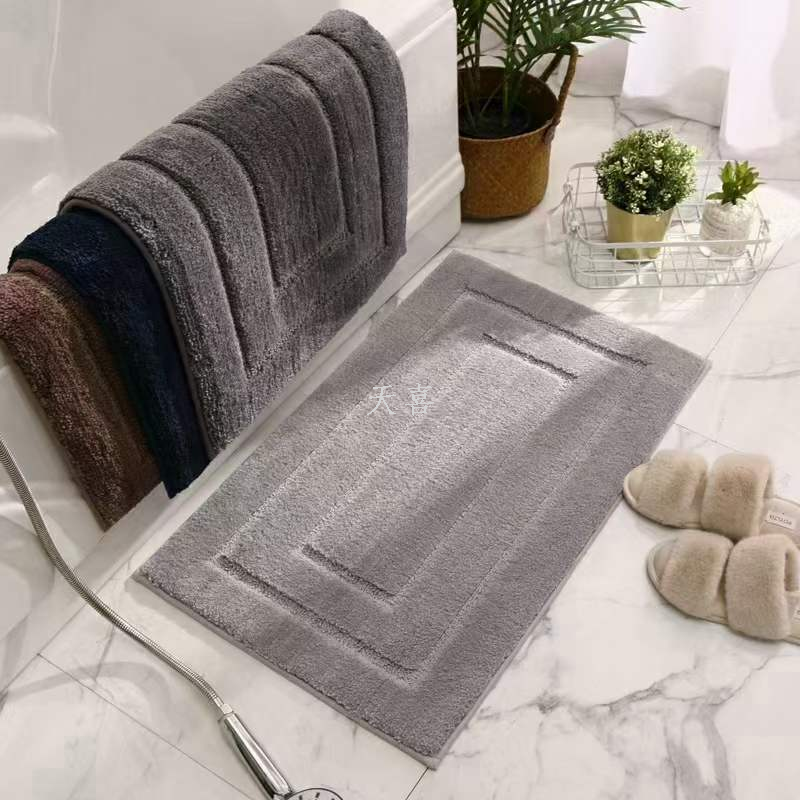 Super soft bathroom anti-slip absorbent door mat, bedroom foyer entrance mat pic 5