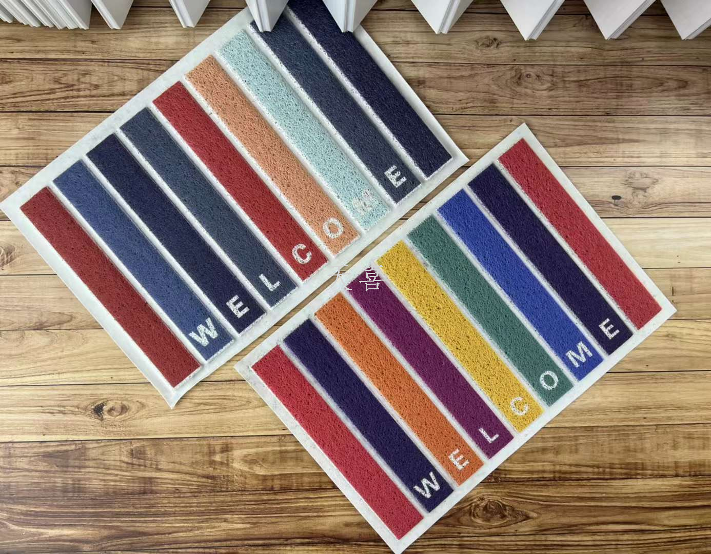 Threaded PVC digital three-dimensional printed brushed door mat, foot mat, anti-slip mat, logo advertisement, entrance door mat pic 4