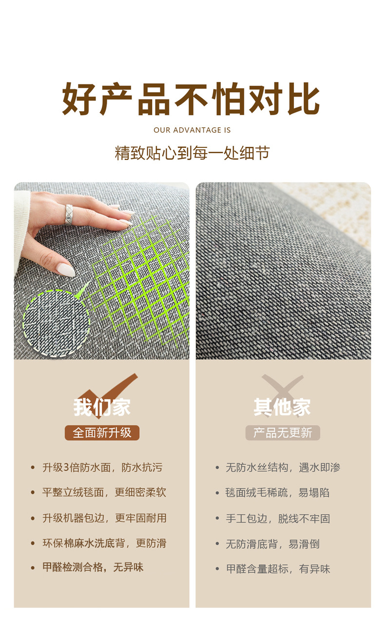 跨境摩洛哥客厅地毯小清新配色设计感高端茶几毯毛绒沙发地垫工厂详情6