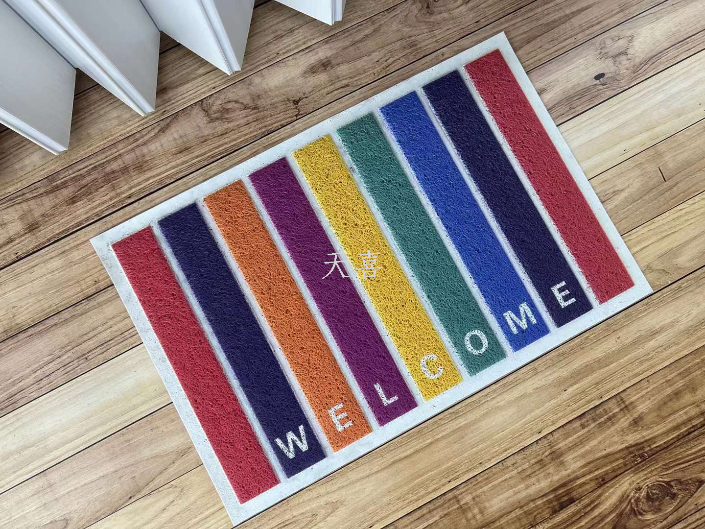 Threaded PVC digital three-dimensional printed brushed door mat, foot mat, anti-slip mat, logo advertisement, entrance door mat pic 5