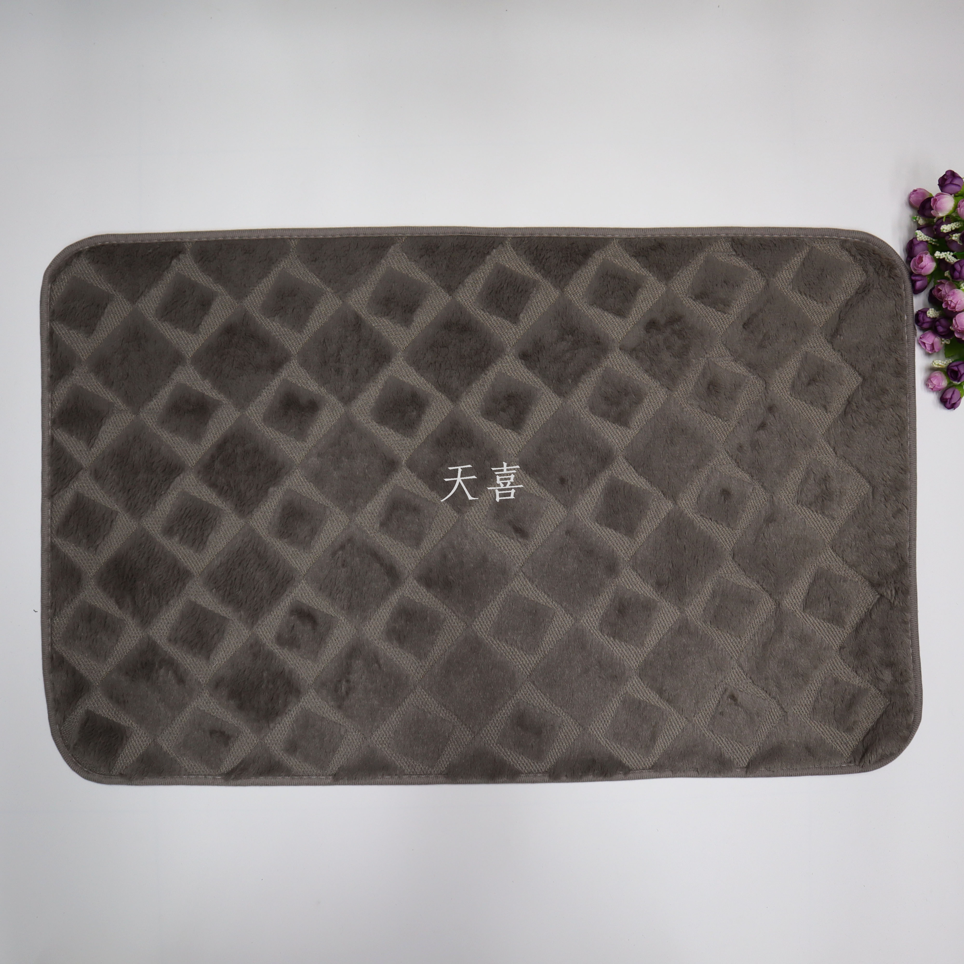 Super soft rabbit fur jacquard carpet, bedroom bedside blanket, living room floor mat, anti-rabbit fur carpet, Nordic floor mat pic 8