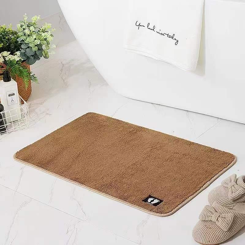 Straight plush thickened floor mat carpet, simple kitchen and bathroom door mat, bathroom anti-slip mat, absorbent foot mat pic 8