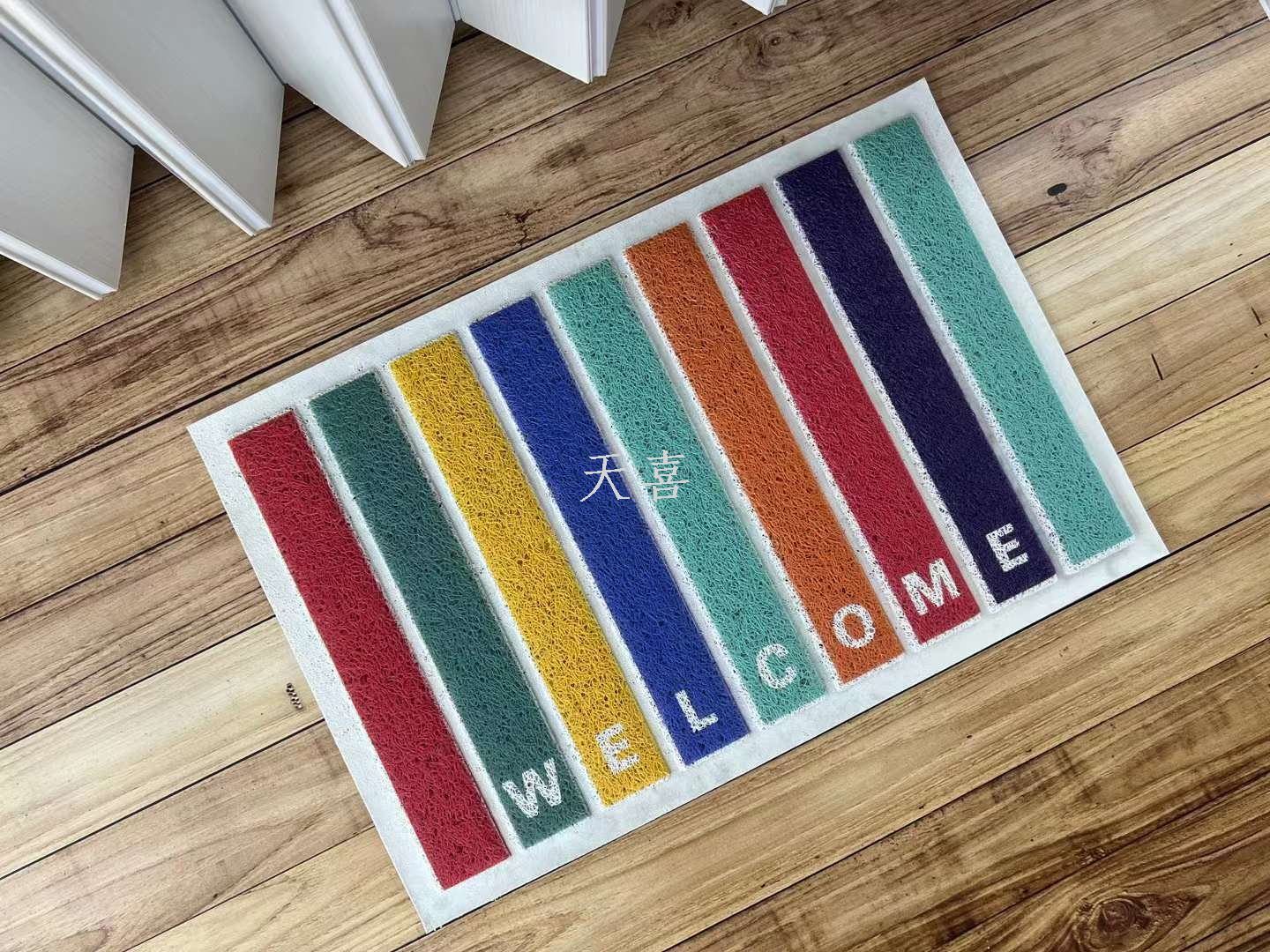 Threaded PVC digital three-dimensional printed brushed door mat, foot mat, anti-slip mat, logo advertisement, entrance door mat pic 8
