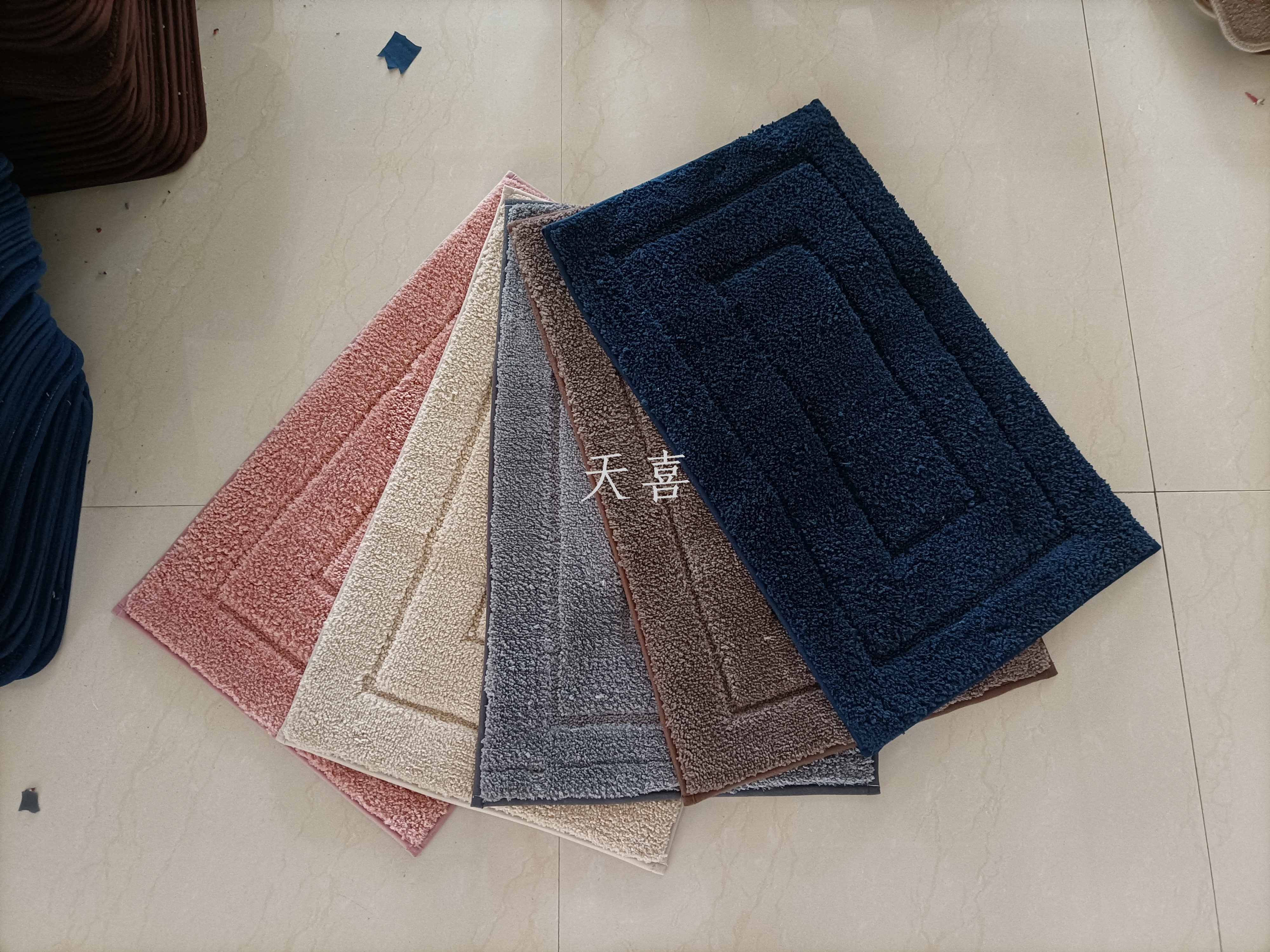 Super soft bathroom anti-slip absorbent door mat, bedroom foyer entrance mat pic 6