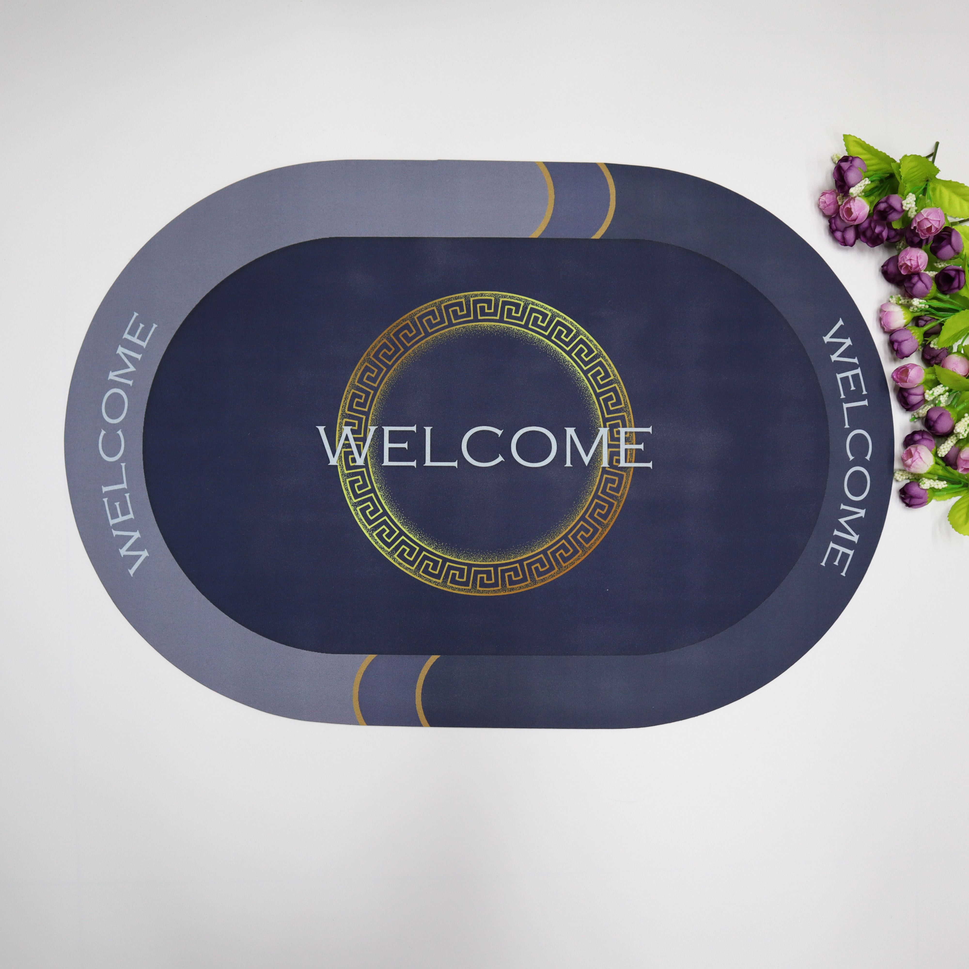 Diatom mud water-absorbing oval floor mat, anti-slip soft foot mat for bathroom door, quick-drying carpet, toilet mat pic 13