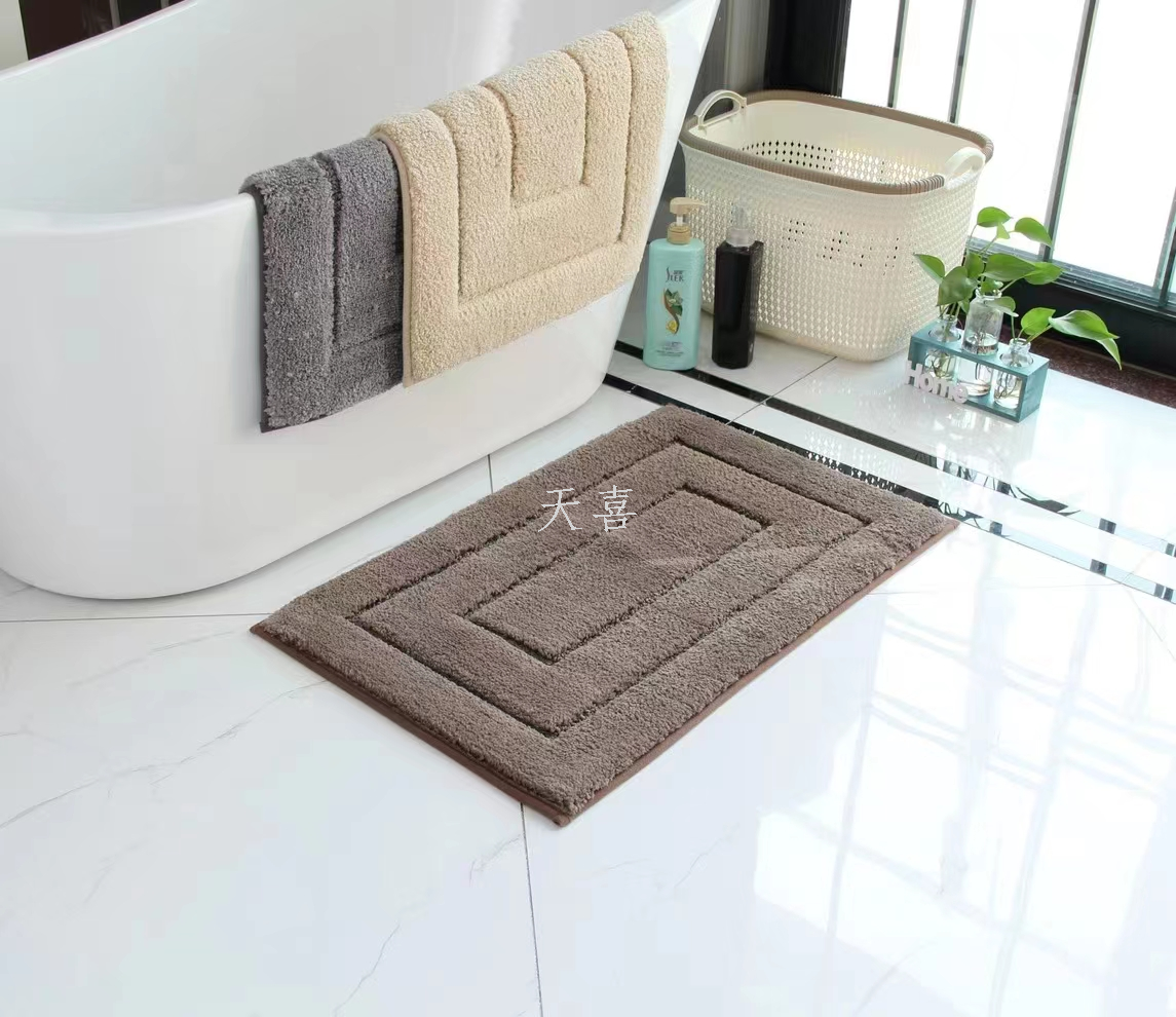 Super soft bathroom anti-slip absorbent door mat, bedroom foyer entrance mat pic 3
