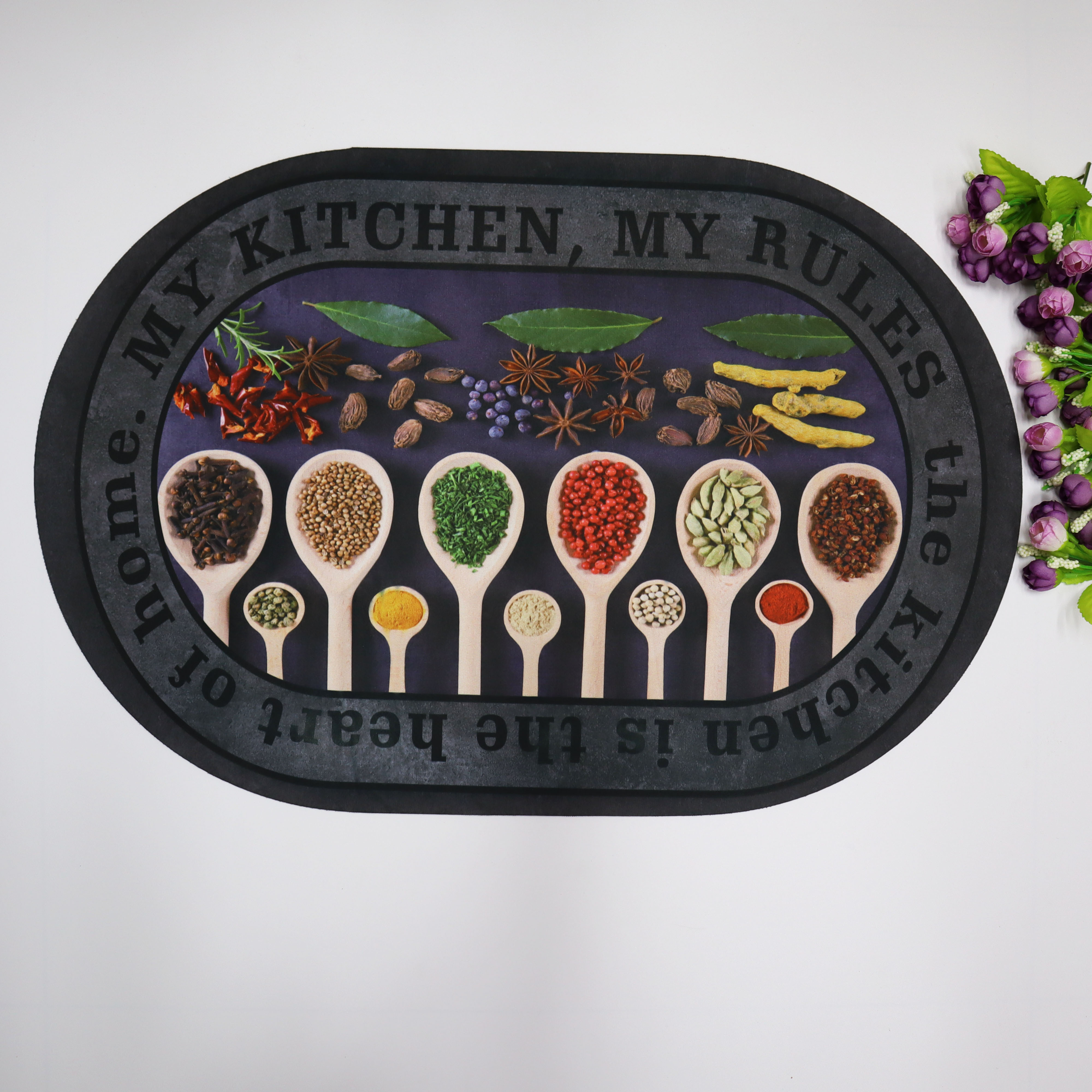 Diatom mud water-absorbing oval floor mat, anti-slip soft foot mat for bathroom door, quick-drying carpet, toilet mat pic 9