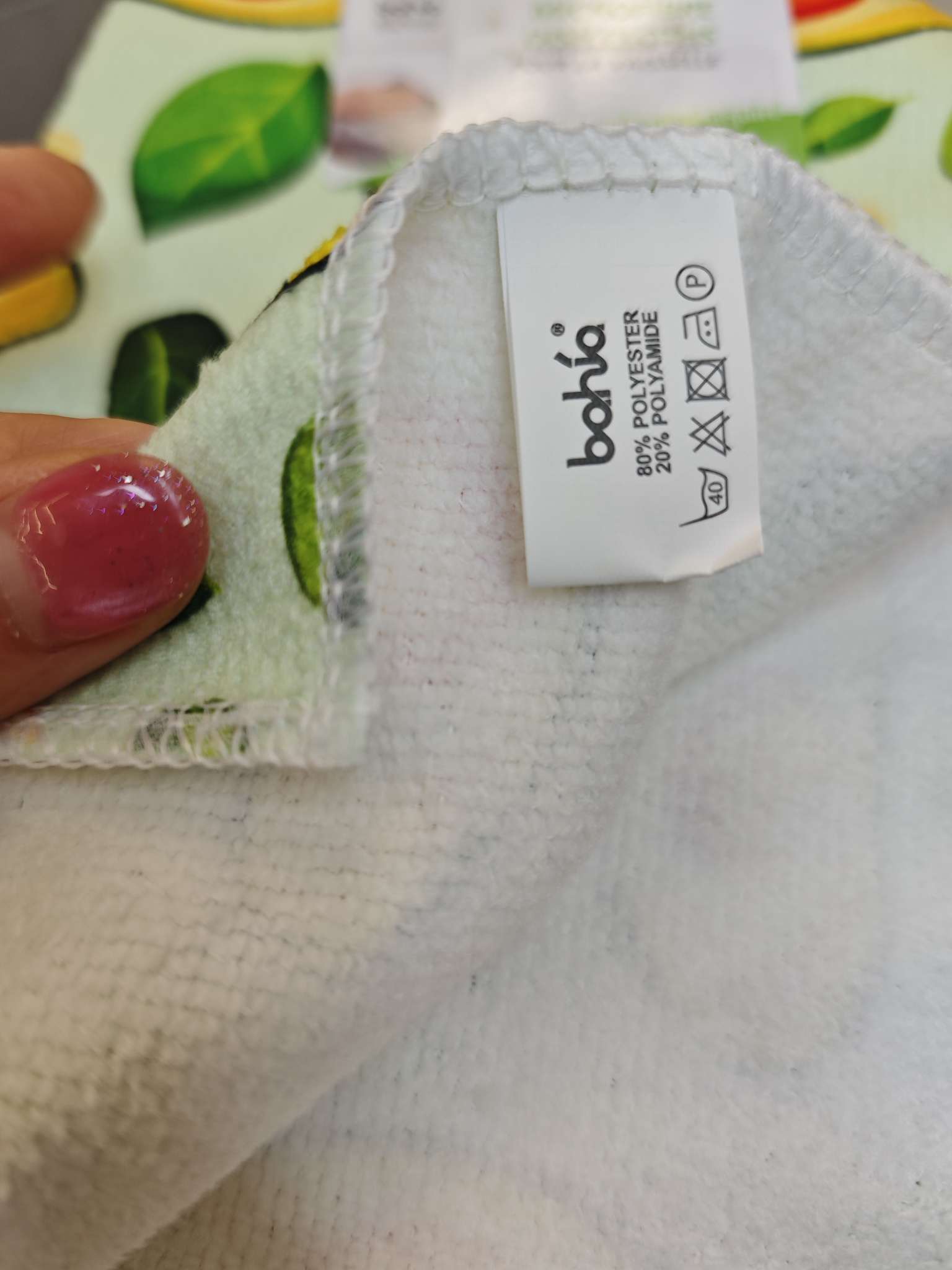 Avocado strawberry digital printing cleaning towel cleaning cloth pic 5