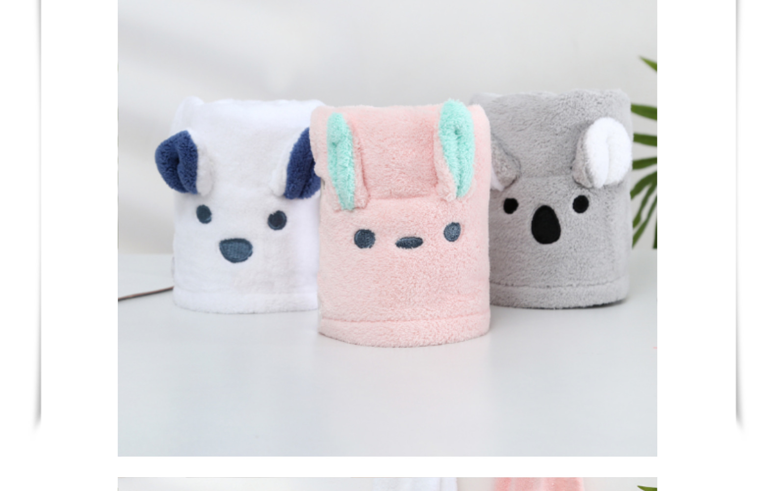 萌宠兔耳朵考拉浴帽干发帽卡通干发帽详情20