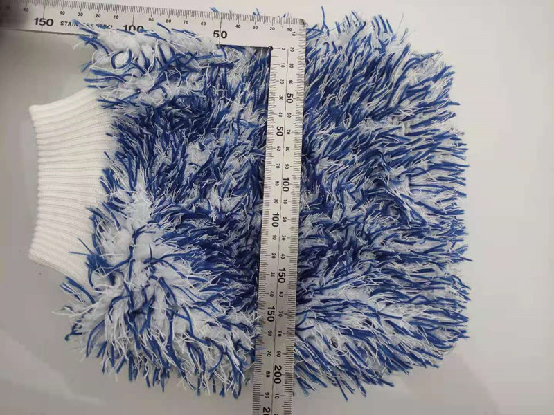 2023 new double-sided colored long and short pile coral pile car cleaning gloves, fine fiber cleaning car washing tools pic 11