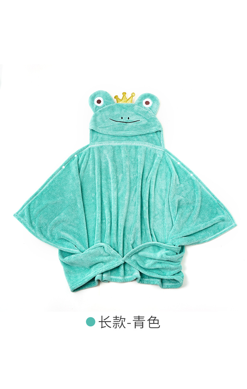 The best-selling coral fleece frog Prince home bathrobes and cute hooded capes on major cross-border e-commerce platforms pic 7