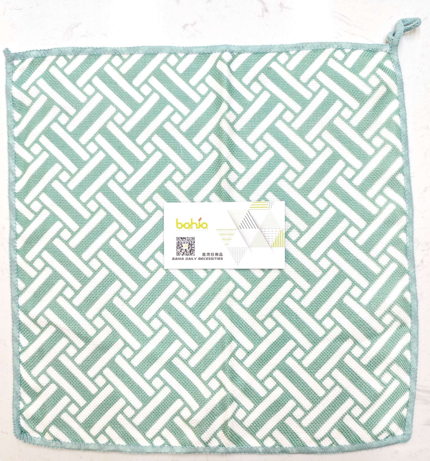 Double-layer plant fiber printed kitchen cleaning small square cloth pic 9