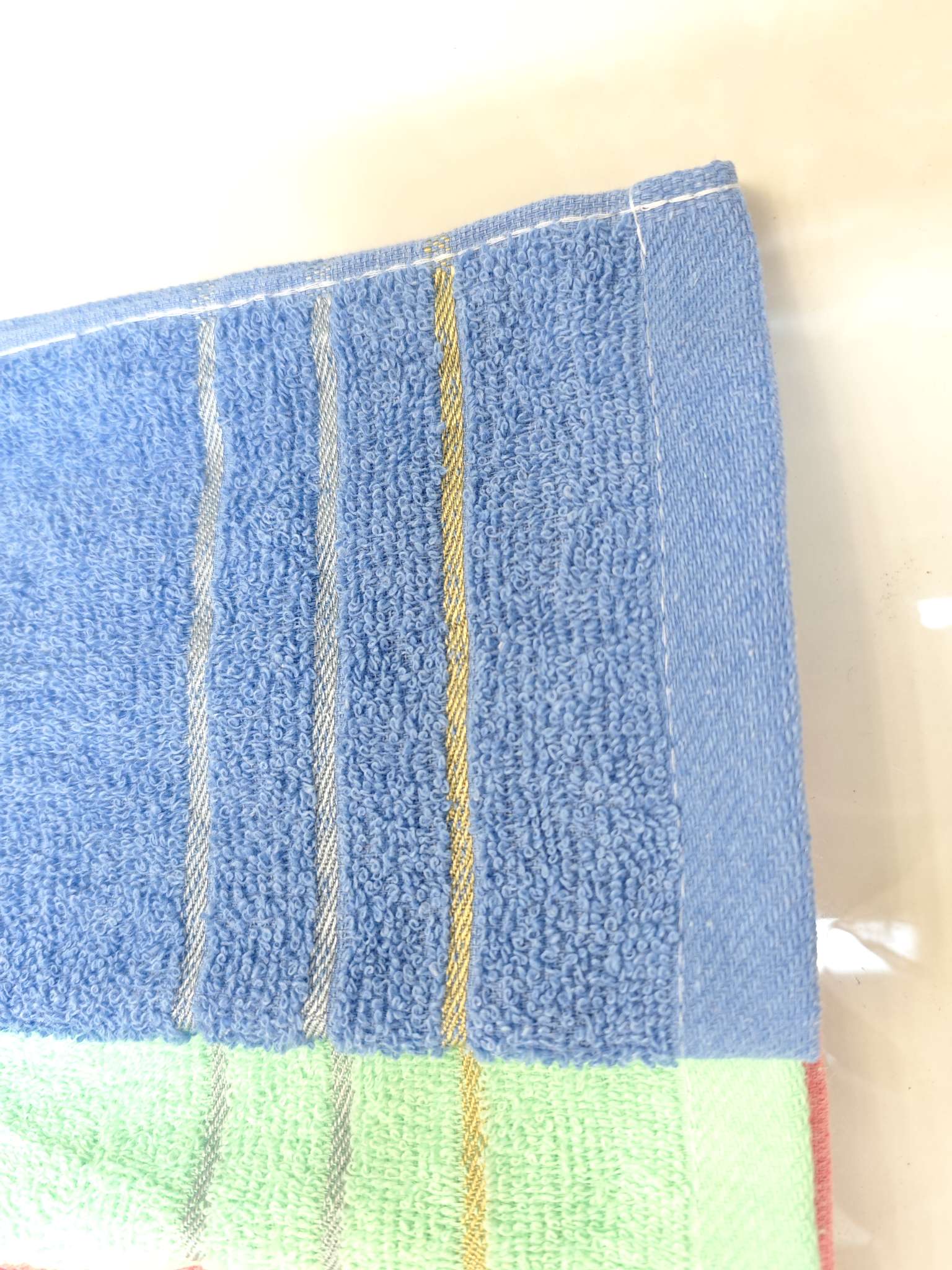 A small square scarf embroidered with cotton yarn and gold and silver threads pic 3