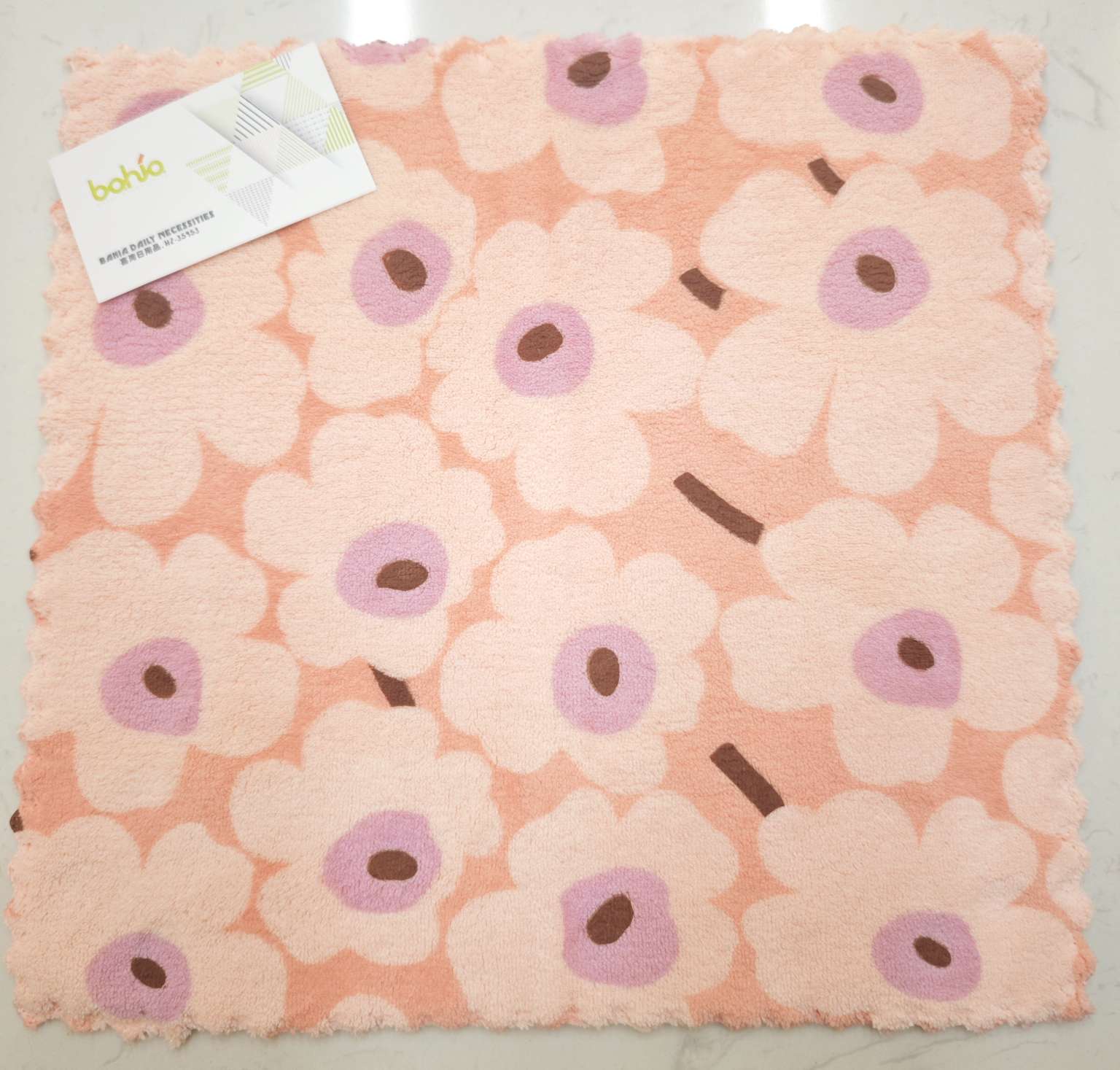 350gsm tela coral fleece paño de limpieza paño pequeño cuadrado pic 1