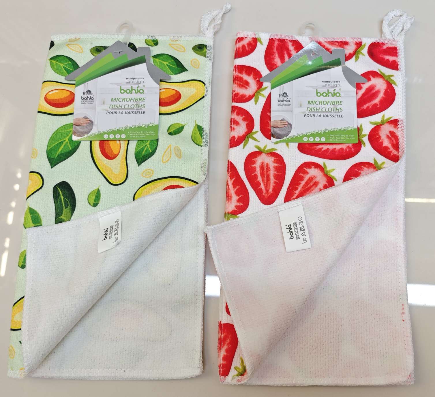Avocado strawberry digital printing cleaning towel cleaning cloth pic 2