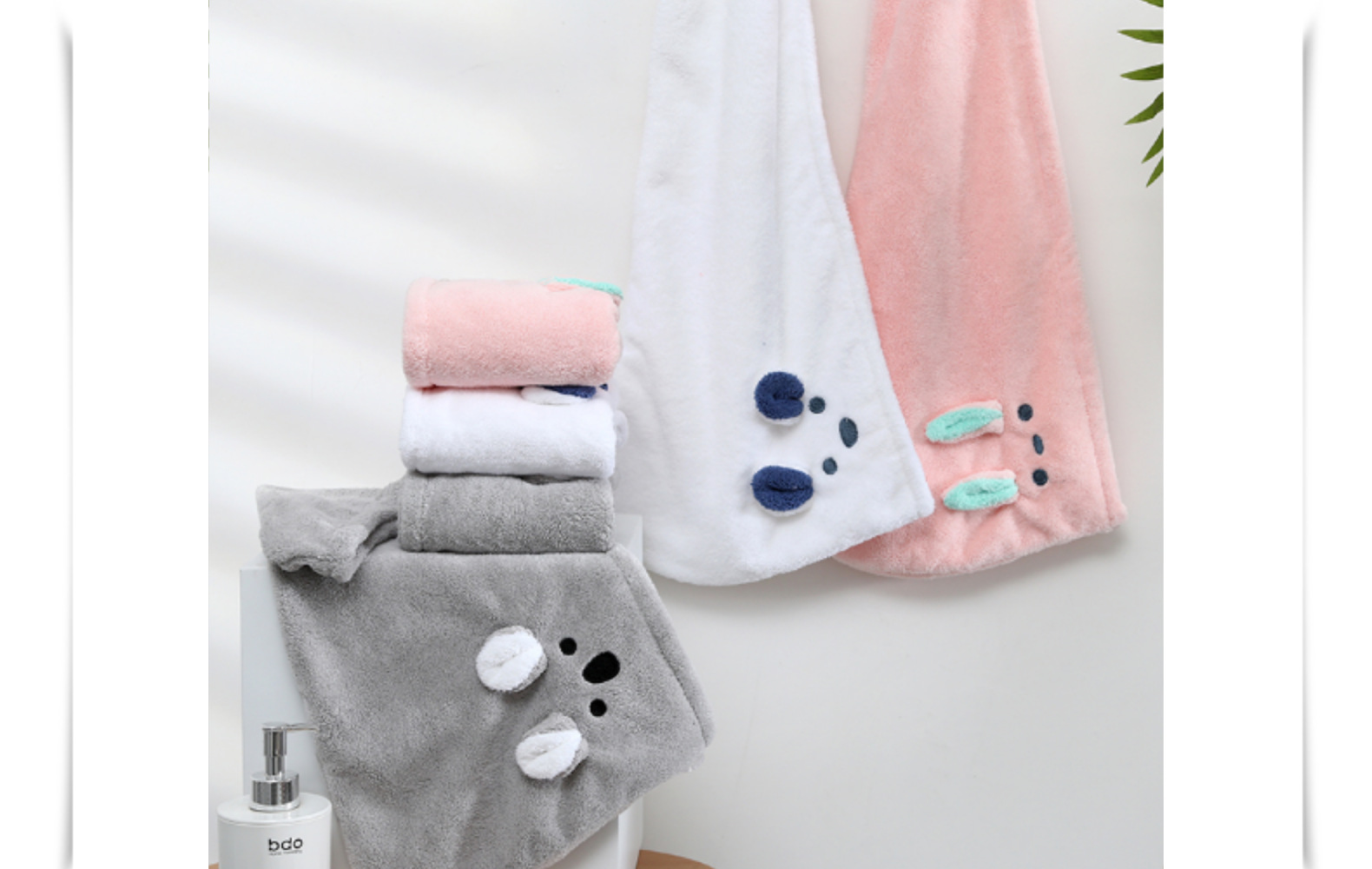 萌宠兔耳朵考拉浴帽干发帽卡通干发帽详情21