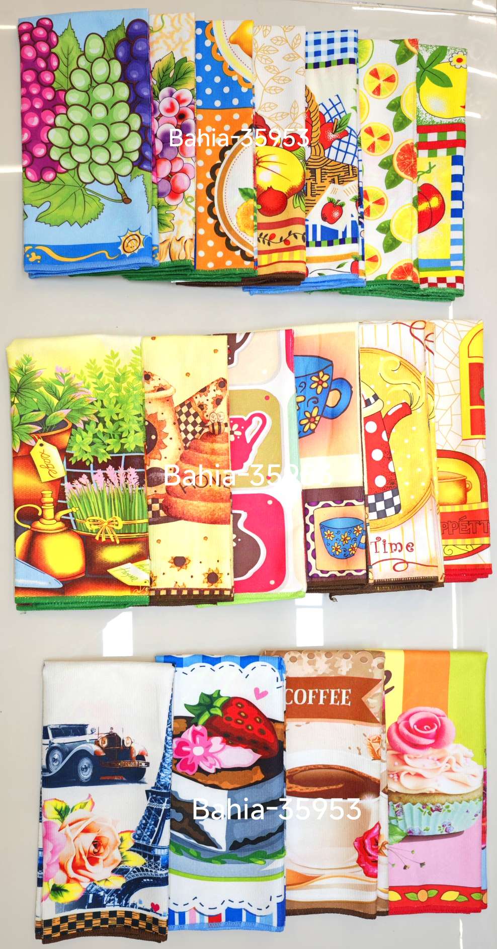 Superfine fiber printed tea towel pic 1