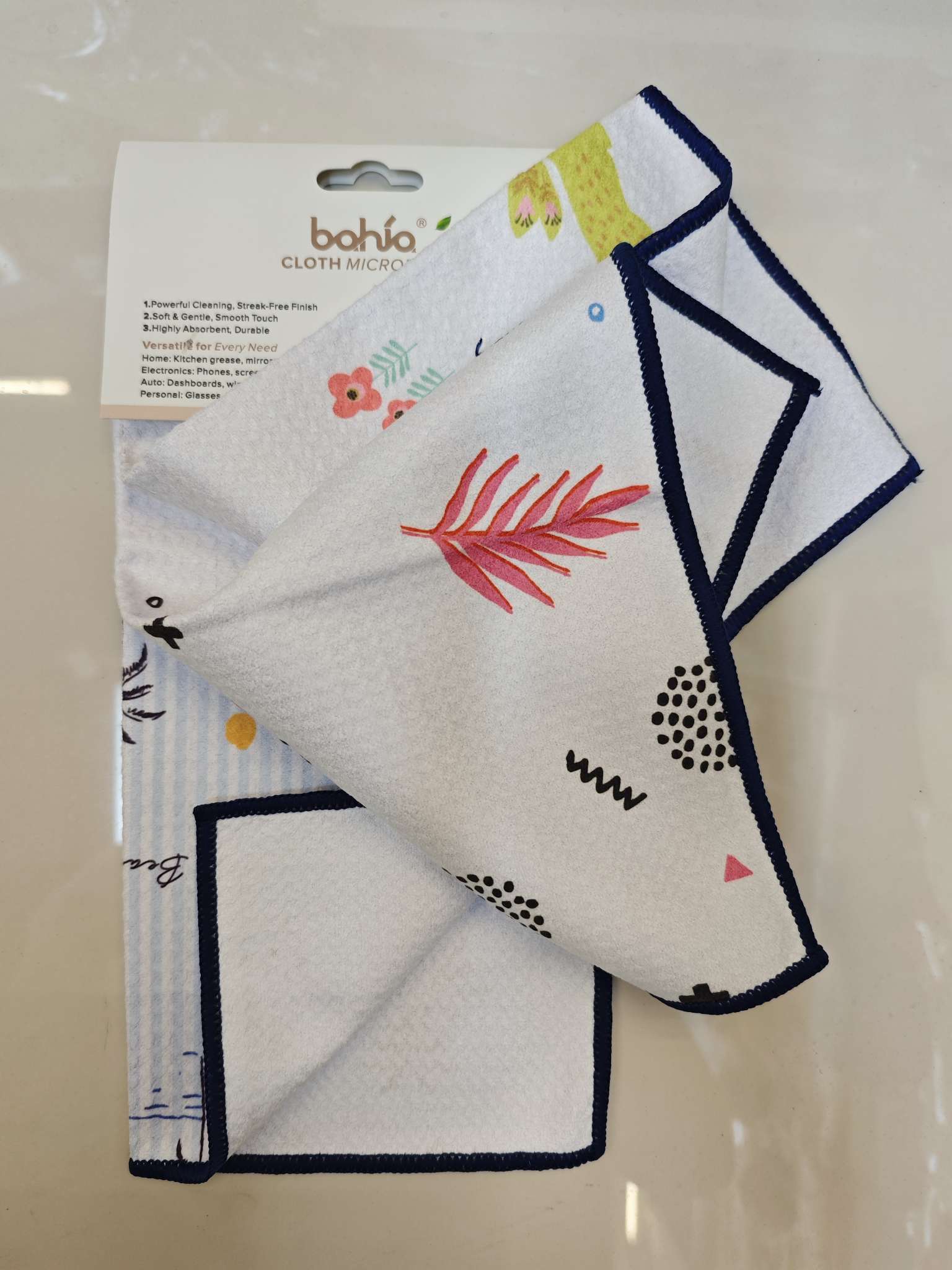 Estampado pequeño waffle cocina limpieza pequeño cuadrado toalla de té pic 4