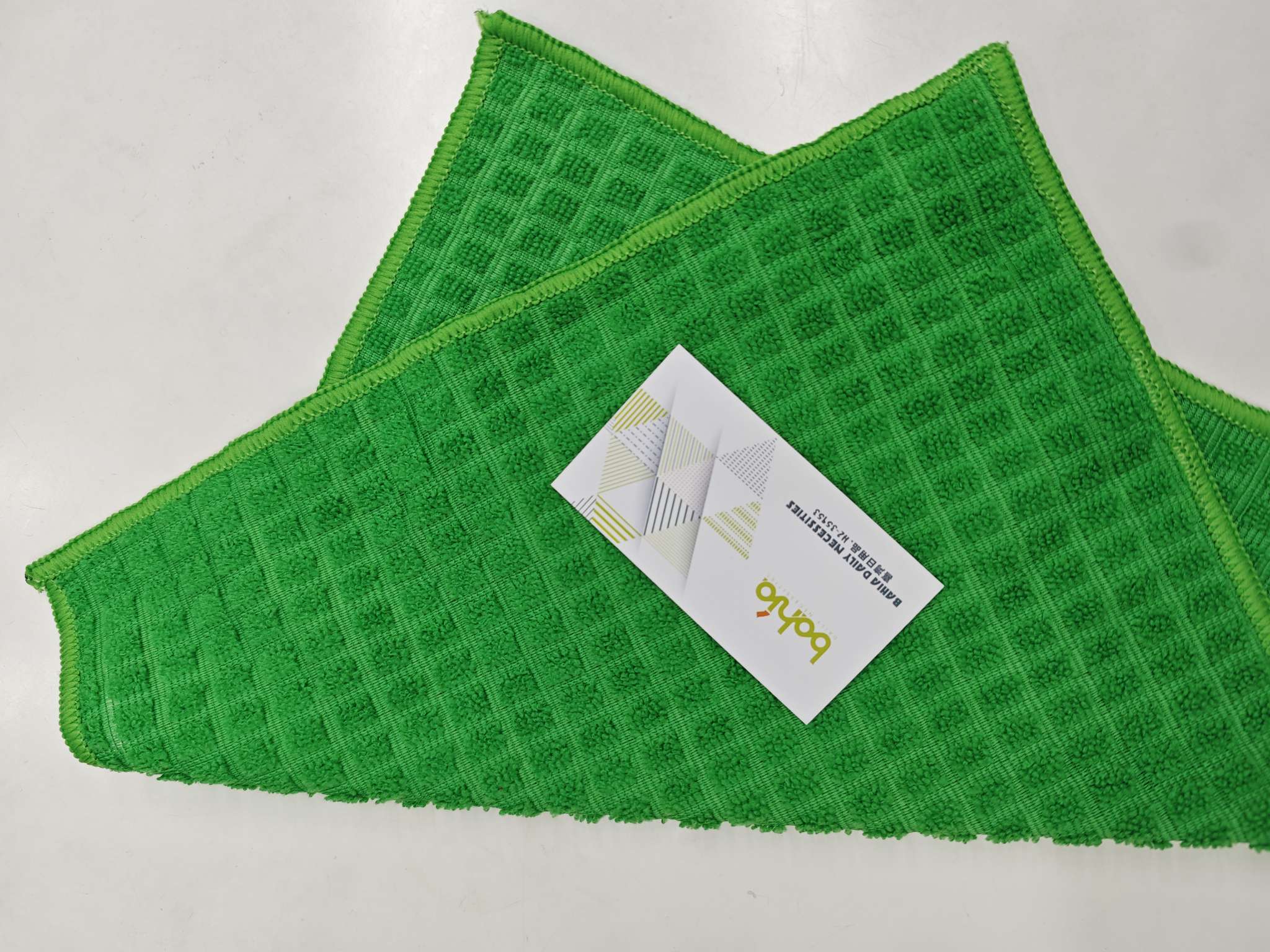 Square grid lockstitch tea towels, kitchen cleaning cloths, dishcloths pic 2