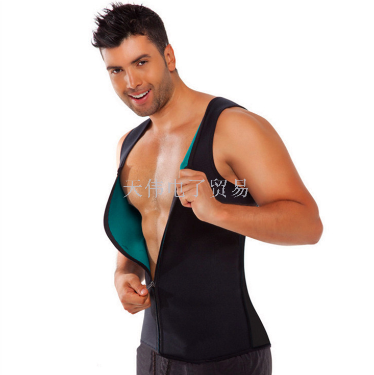 男士运动极速排汗背心塑身衣 氯丁橡胶束身衣详情3