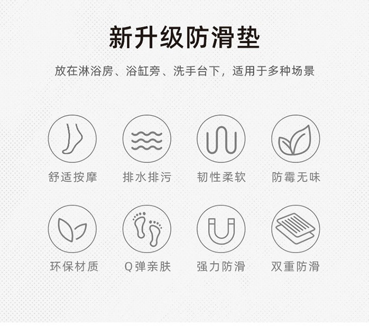 PVC防滑垫镂空浴室卫生间淋浴房洗手间脚垫子洗澡间厕所厨房地垫详情1
