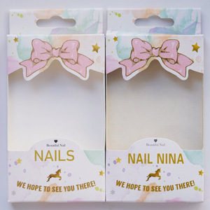 WM-40杏仁法式假指甲片跨境穿戴甲甲片美甲贴片24片成品甲片批发详情7