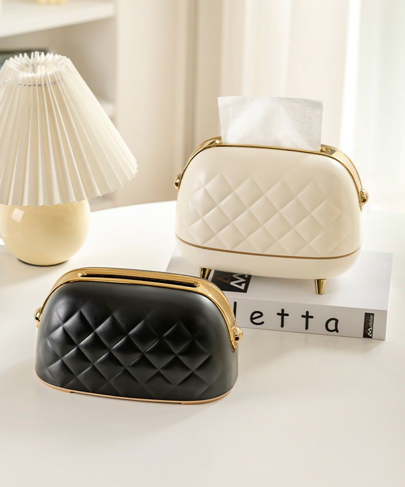 Tissue box, creative bag, storage box, bedside table, bedroom, living room, household coffee table, dining table, portable tissue box pic 10