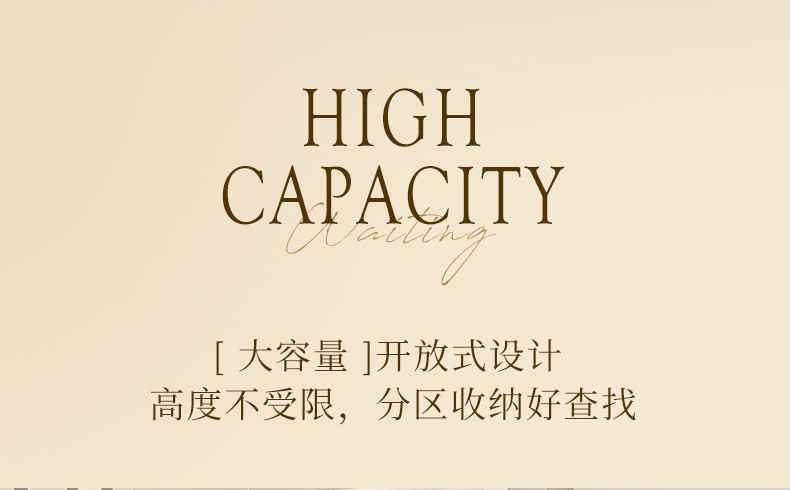 Cosmetics desktop storage box 2025 New model large-capacity dressing table, large-capacity storage rack for skin care products and makeup brushes pic 2