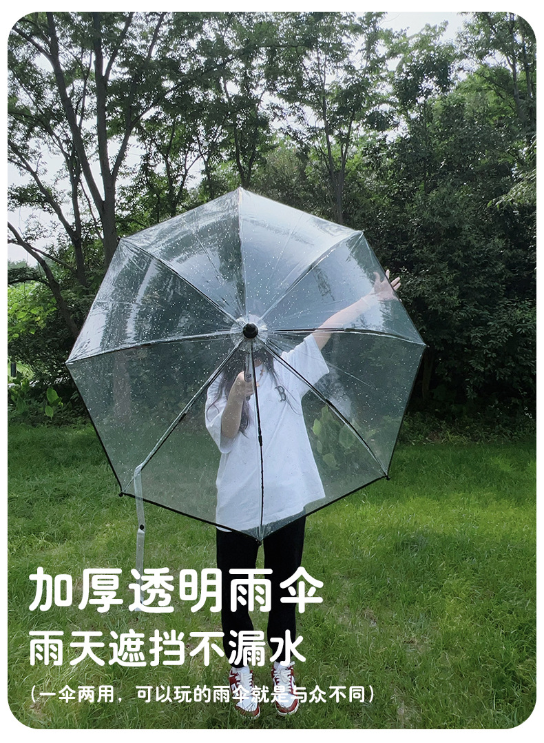 24骨雨伞定制透明伞大雨伞防晒雨伞水枪+雨伞水枪详情9