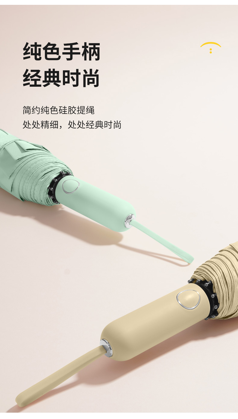 时尚柄全自动折叠雨伞商务时尚伞一键开收防嗮伞详情10