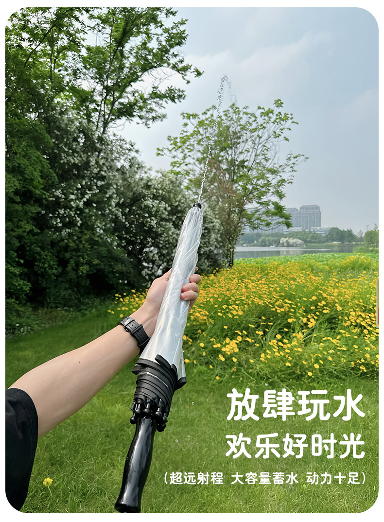 24骨雨伞定制透明伞大雨伞防晒雨伞水枪+雨伞水枪详情10
