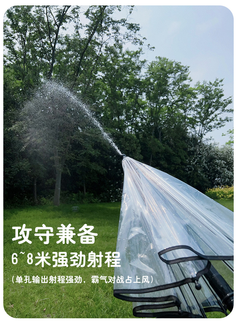 24骨雨伞定制透明伞大雨伞防晒雨伞水枪+雨伞水枪详情6