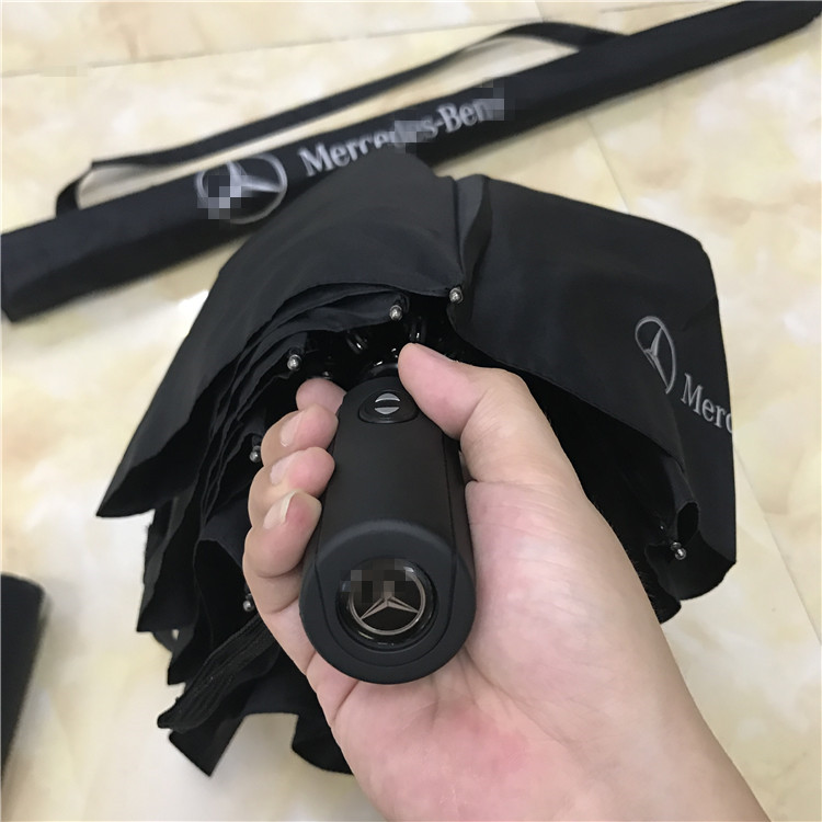 黑色雨伞Mercedes-Benz品牌雨伞天堂伞拐杖伞女户外大雨伞防晒雨伞饰品详情6