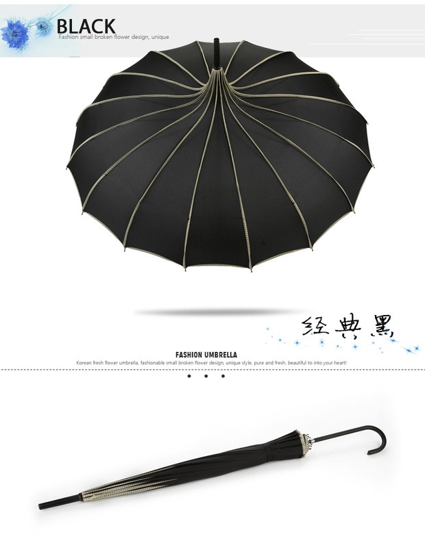 24骨雨伞定制紫色透明防晒大雨伞太阳伞详情13