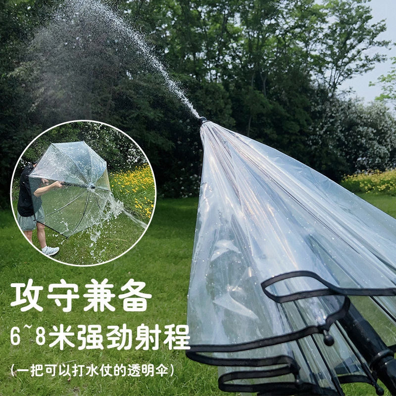 24骨雨伞定制透明伞大雨伞防晒雨伞水枪+雨伞水枪详情1